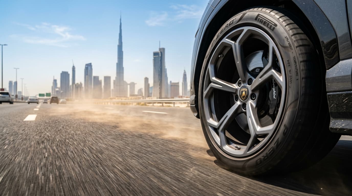 How Extreme Dubai Summer Heat Affects Your Car Tyres & How to Prevent Blowouts